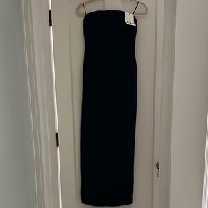 Zara Elegant Denim Strapless Dress